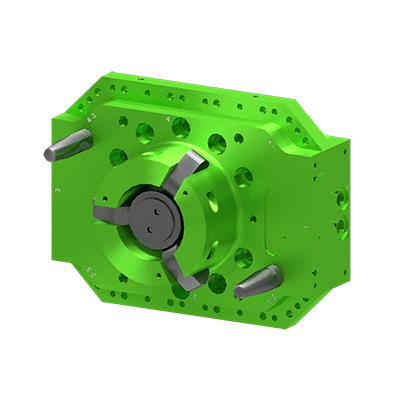 Robot-side view of the Epsilon E125 tool changer for tool change modular locking