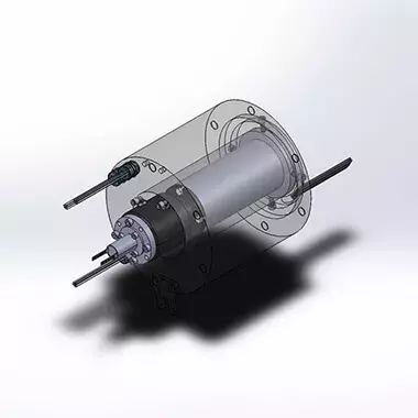 Test bench and hybrid rotating joints